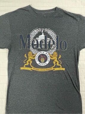 Modelo Beer of Mexico Graphic Logo T‑Shirt - Dark Gray Small